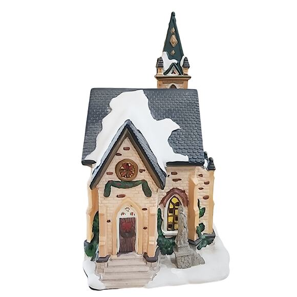 Church of the Devoted Shepherd Santa's Workbench Collection Christmas Village - Picture 2 of 7